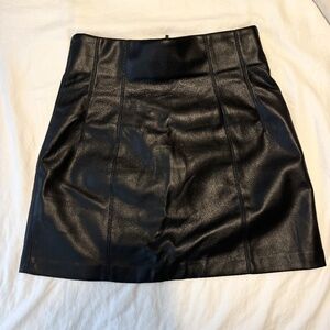 Zara Faux Leather Skirt